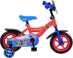 Bekijk leuke cadeautip : Paw Patrol Kinderfiets - Jongens - 10 inch - Rood/Blauw